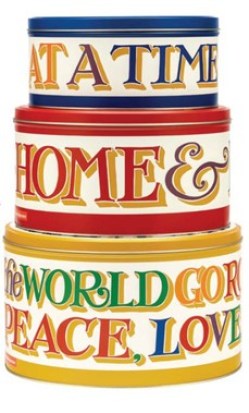 BRI3146_Emma Bridgewater - Brighter World - Set of 3 Round Storage Cake Tins